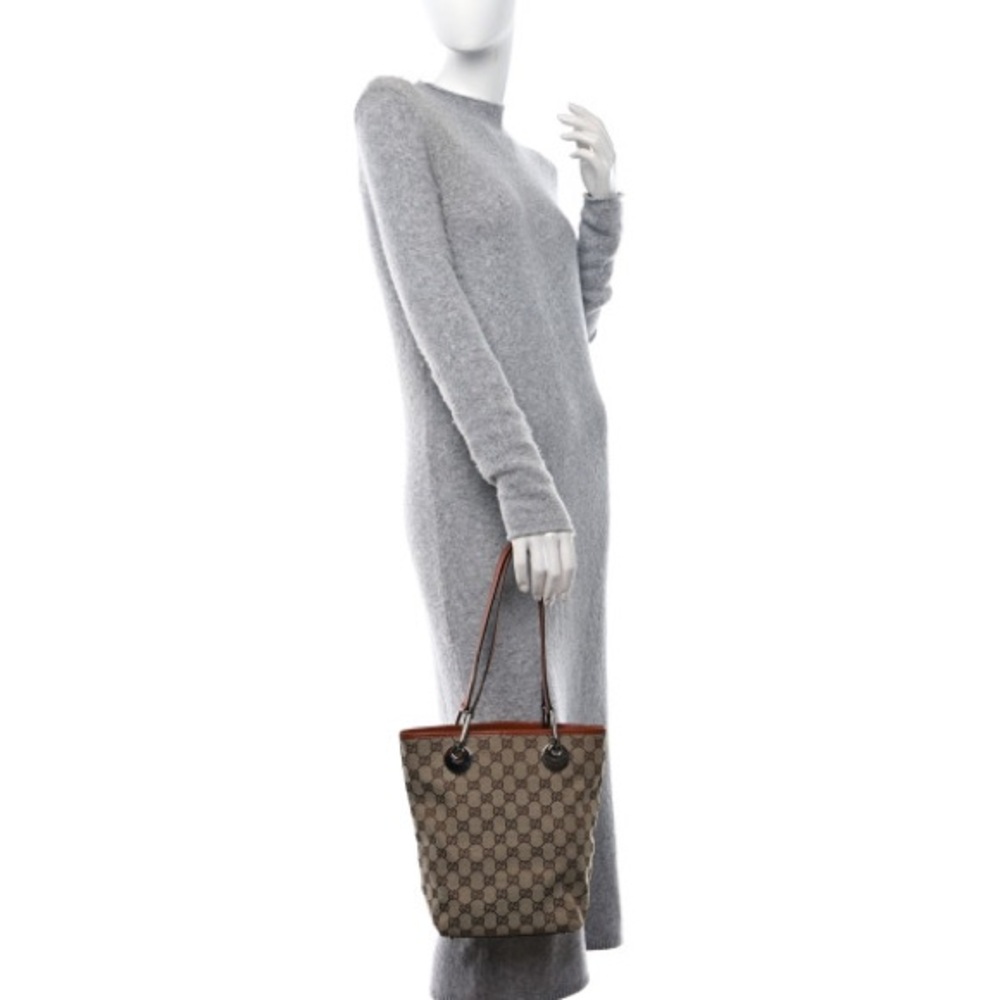 GUCCI GG Monogram Small Eclipse Tote (Oyster/Cream Color) - Great Condition - Picture 2 of 13